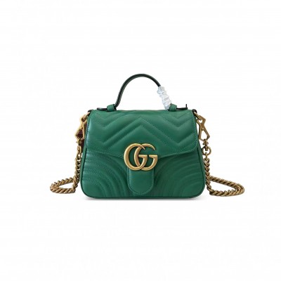 GUCCI GG MARMONT MINI TOP HANDLE BAG ‎‎‎547260 (21*15.5*8cm)
